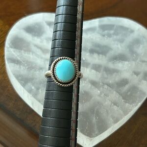 Kingman turquoise sterling silver ring